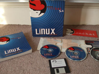 boxed set of Red Hat 5.1
