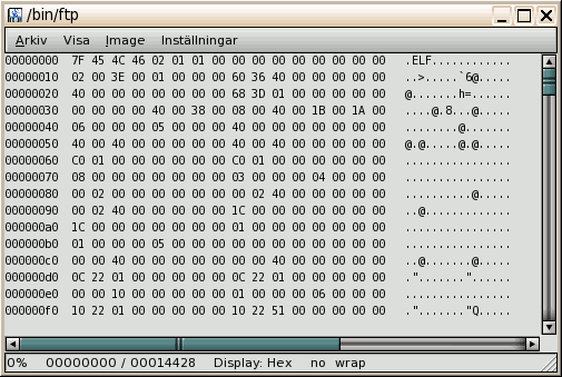 Hex mode with ASCII encoding