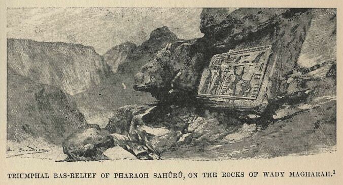 217.jpg Triumphal Bas-relief of Pharaoh Sahr, on The Rocks of Wady Magharah. 