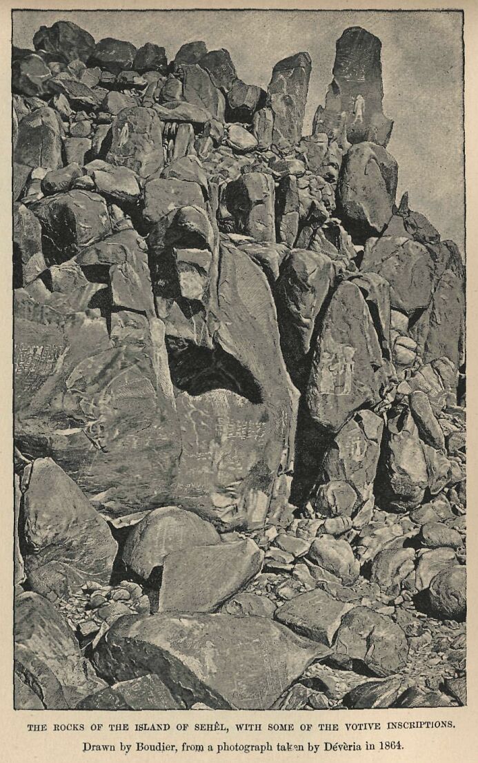 270.jpg the Rocks of The Island Of Sehl, With Some Of The Votive Inscriptions 