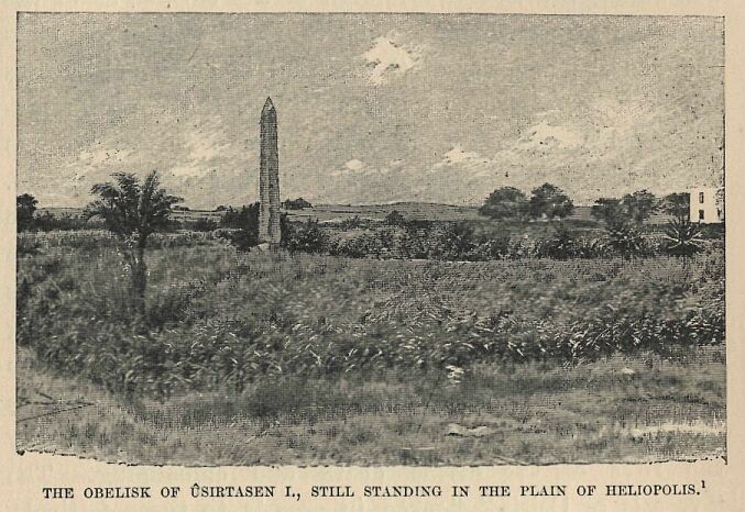 381.jpg the Obelisk of sirtasen I., Still Standing In The Plain of Heliopolis 