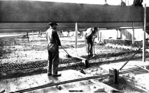 ROOF SHOWING CONCRETE-STEEL CONSTRUCTION—LENOX AVENUE
AND 140TH-141ST STREETS