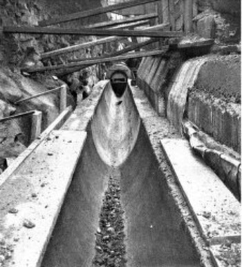 CONCRETE SEWER BACK OF SIDE WALL, BROADWAY AND 56TH
STREET